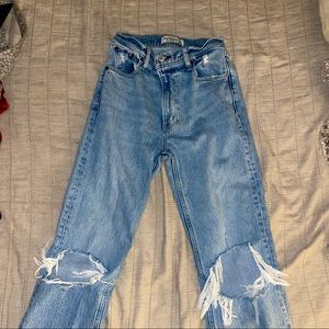 Abercrombie & Fitch Blue Straight Leg Jeans